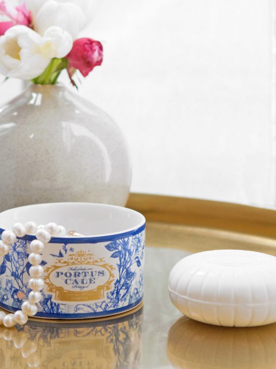 Gold & Blue Soap Ceramic MavenHK Castelbel Portus Cale
